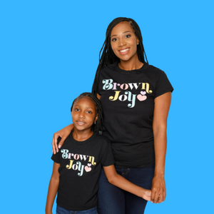 Brown Joy Logo Kid Tees