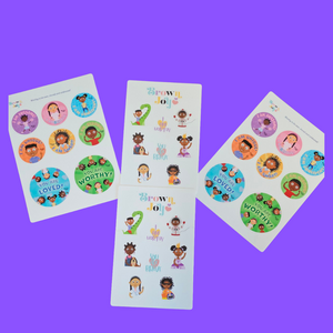 Brown Joy Sticker Sheets Bundle Set